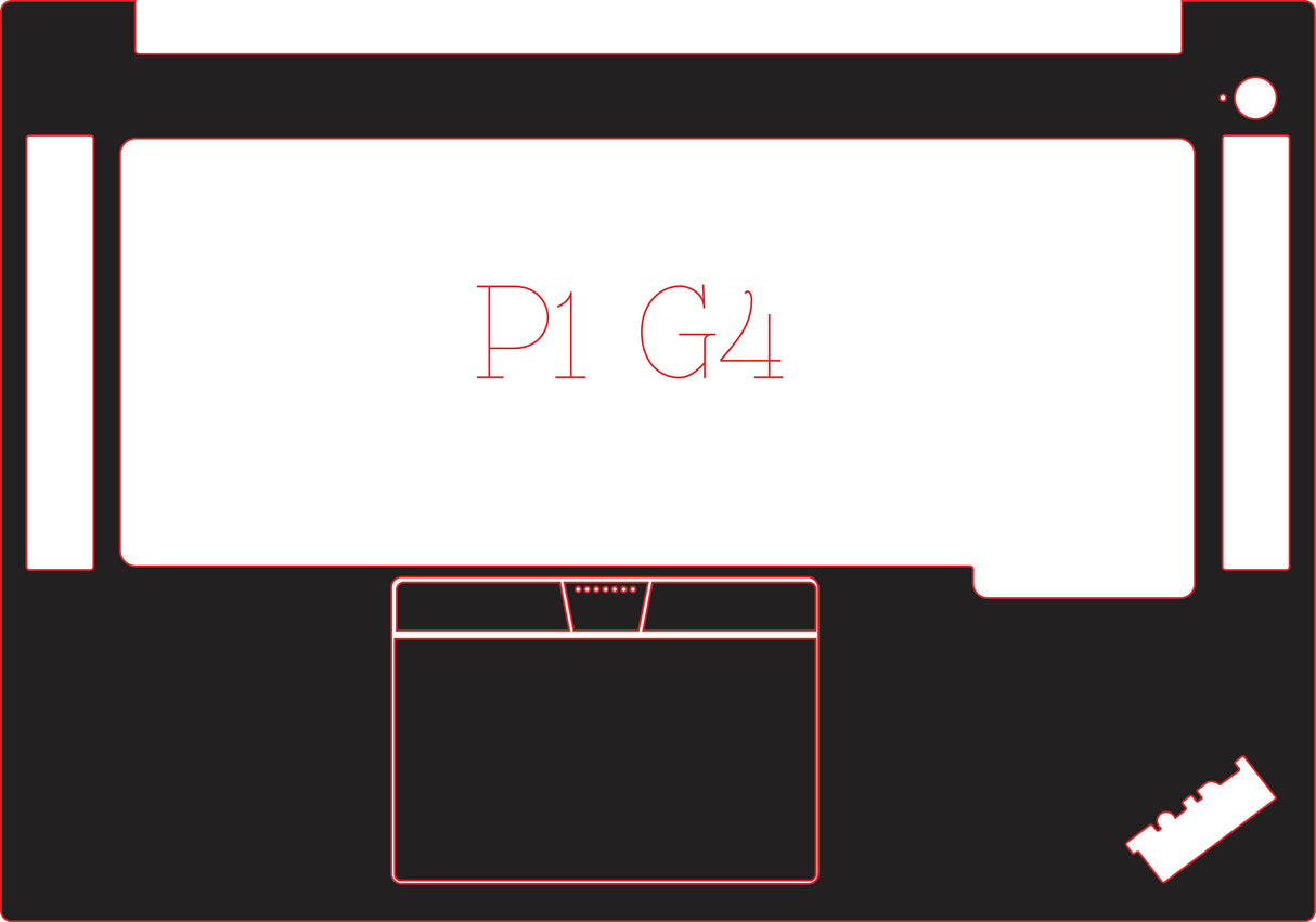 Palm and Track Skinz for Lenovo P1 G4