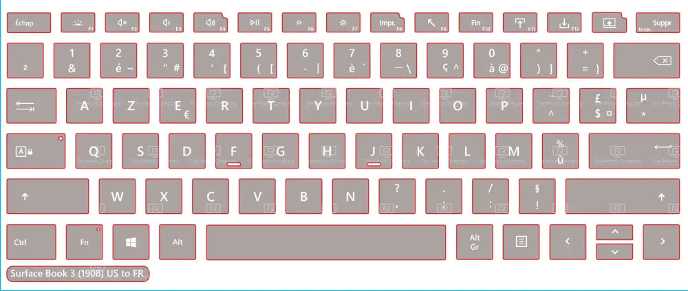 SticKeys® for Microsoft Surface Book 3 (1908)