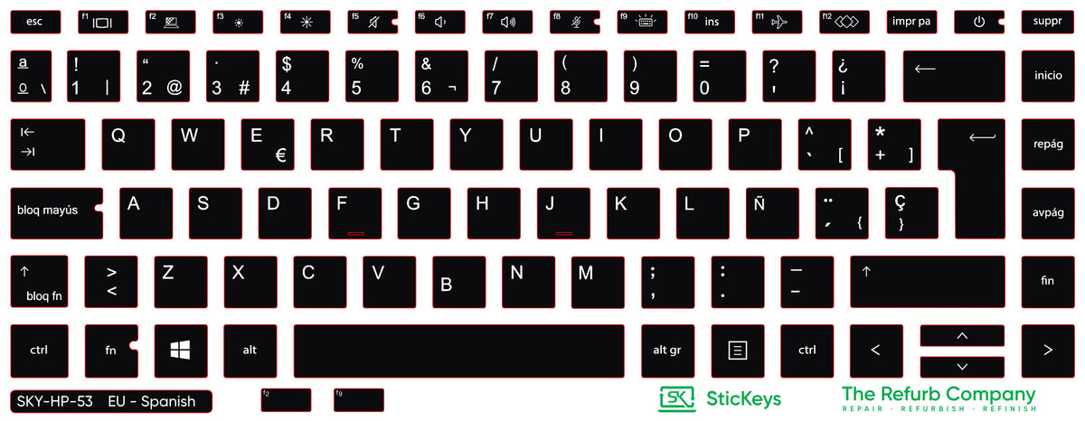 SticKeys for HP ProBook 640/645 G7/G8