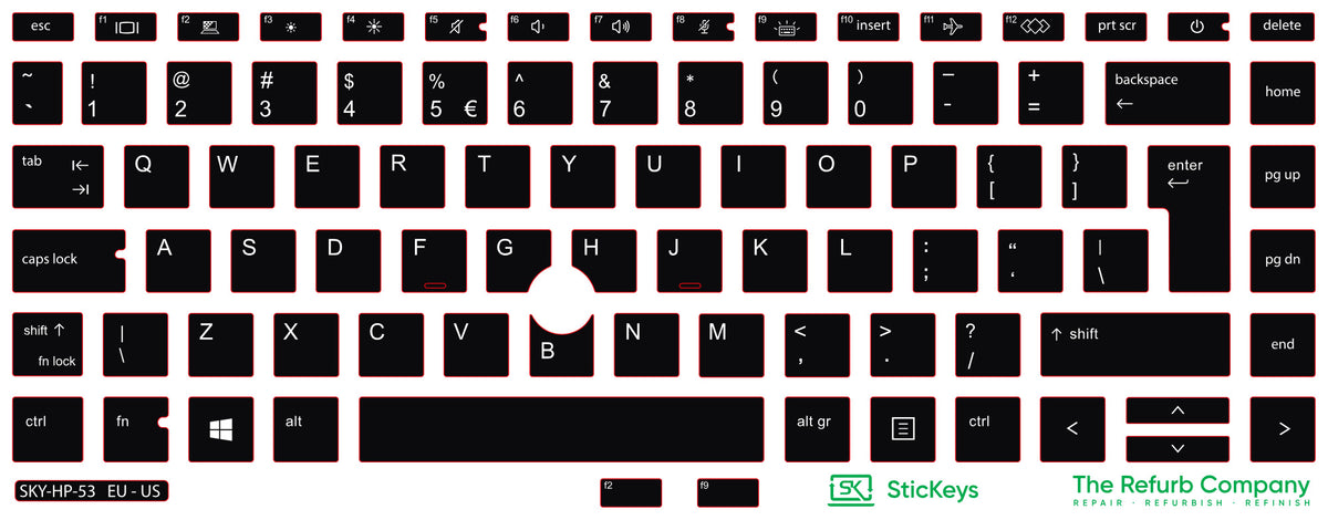 SticKeys for HP ProBook 640/645 G7/G8