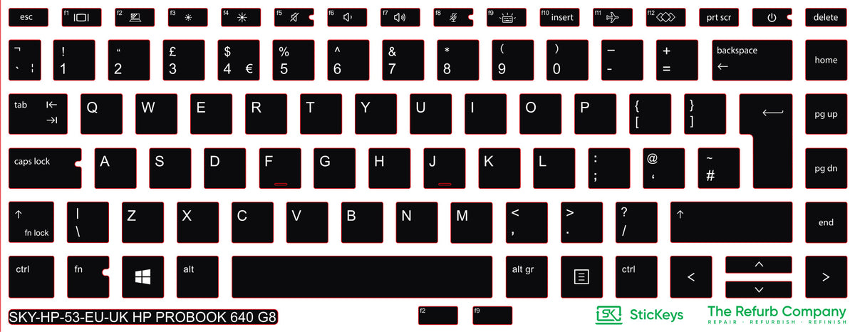 SticKeys for HP ProBook 640/645 G7/G8