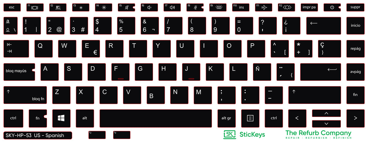 SticKeys for HP ProBook 640/645 G7/G8