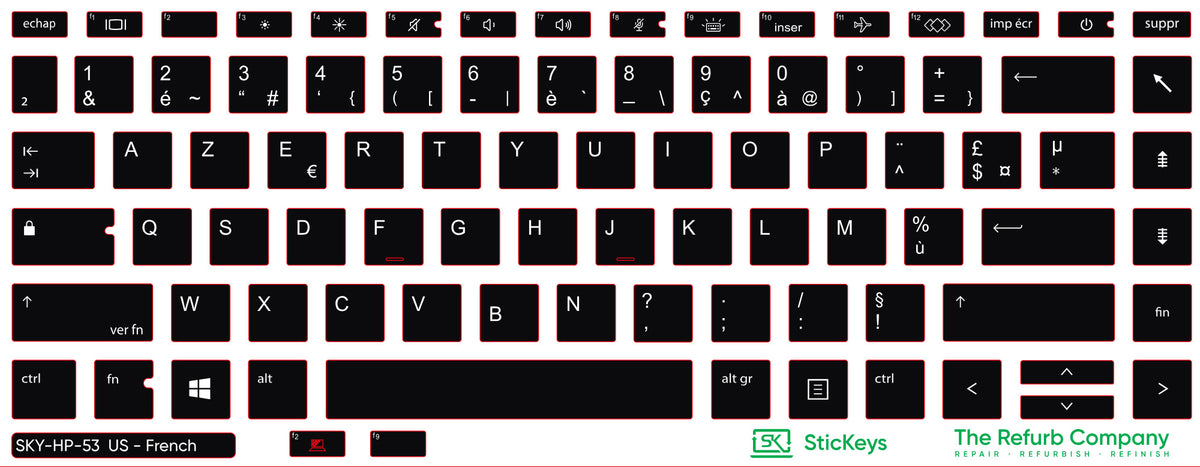 SticKeys for HP ProBook 640/645 G7/G8