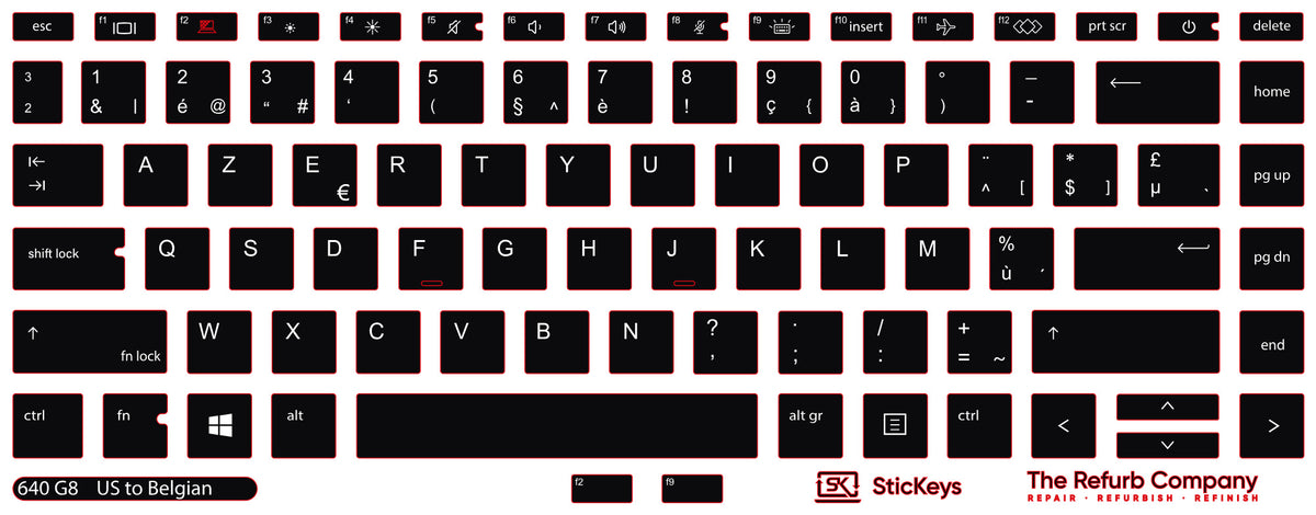 SticKeys for HP ProBook 640/645 G7/G8