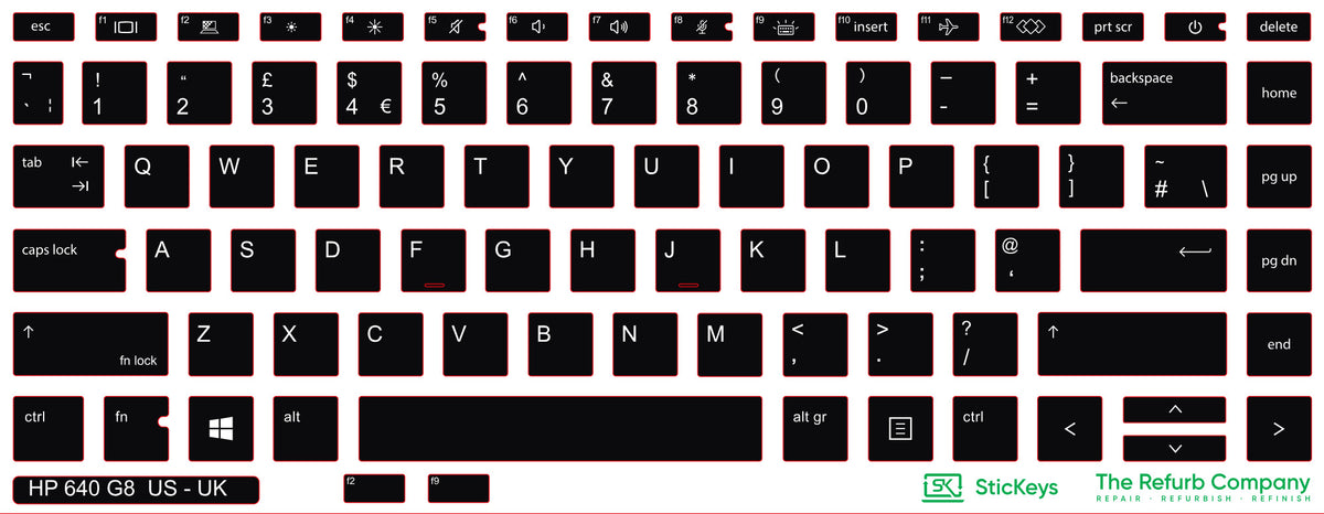 SticKeys for HP ProBook 640/645 G7/G8