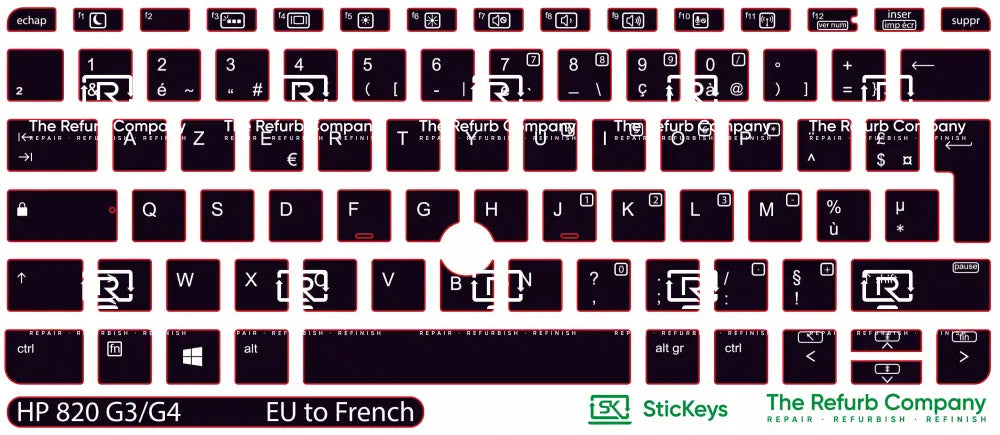 SticKeys® for HP Elitebook  820 G3