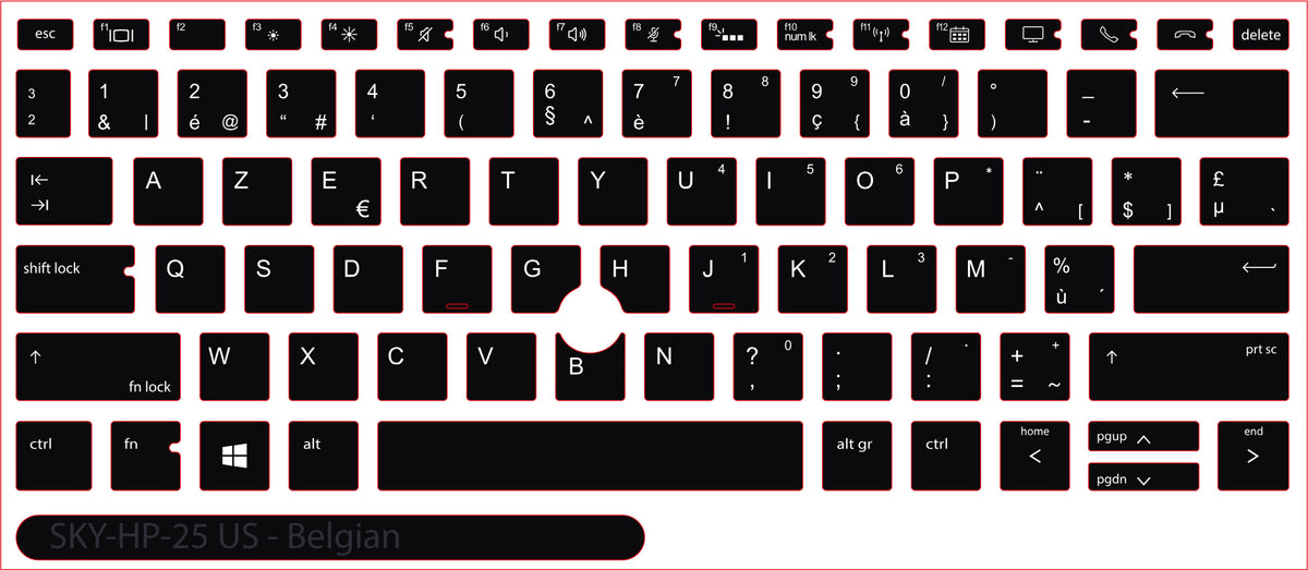 SticKeys for HP EliteBook 830 G5, G6 / 735 G6