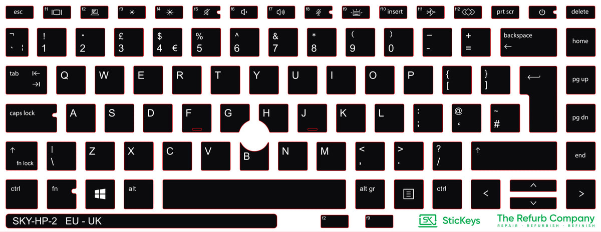SticKeys for HP EliteBook 745 840 845 G7/G8 - HP Firefly 14 G7
