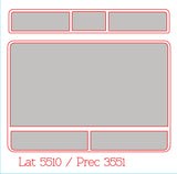 Track & Button Skinz for Dell Latitude 5510 / Precision 3551