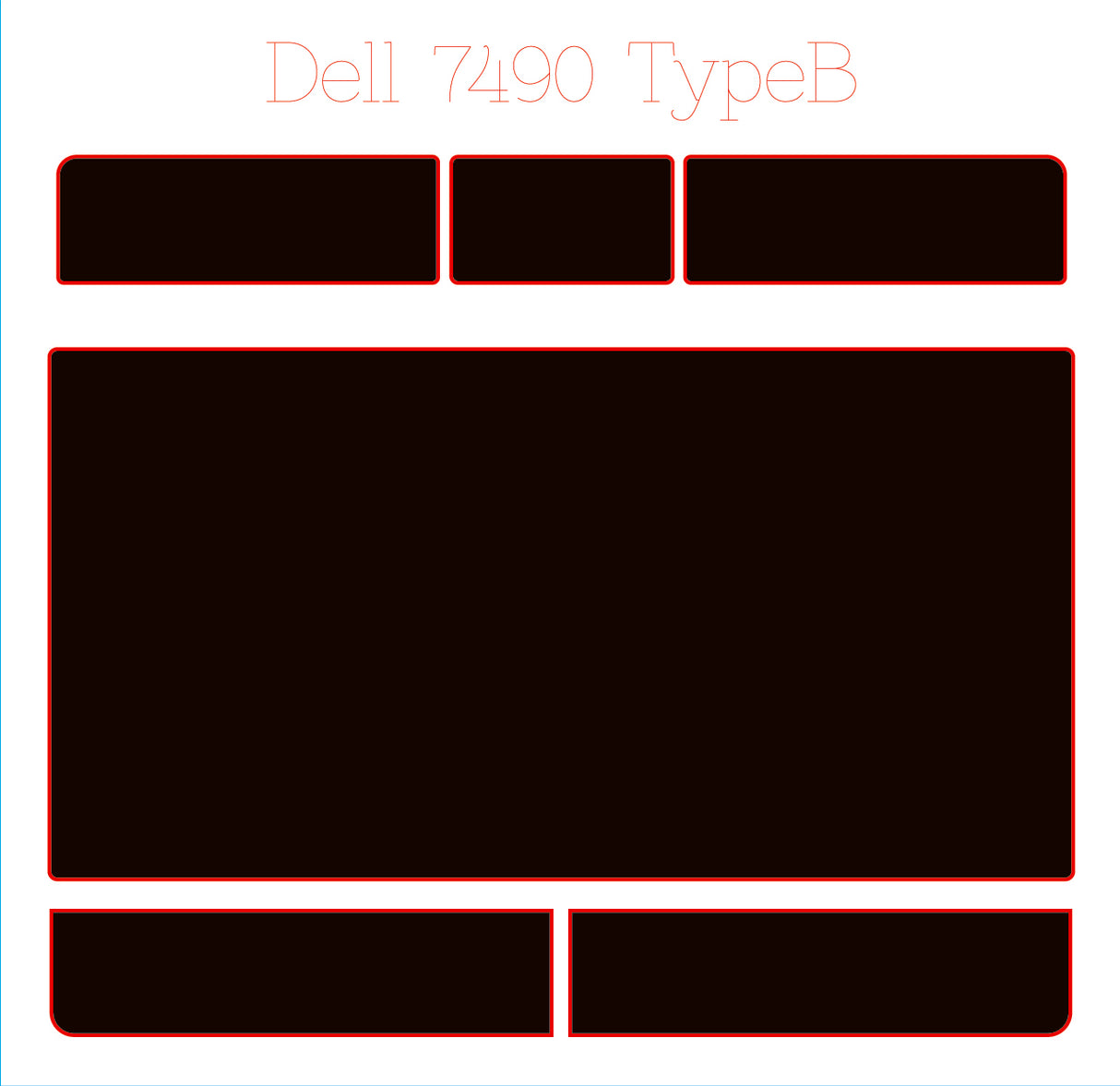 Track & Button Skinz for Dell Latitude 7480/7490