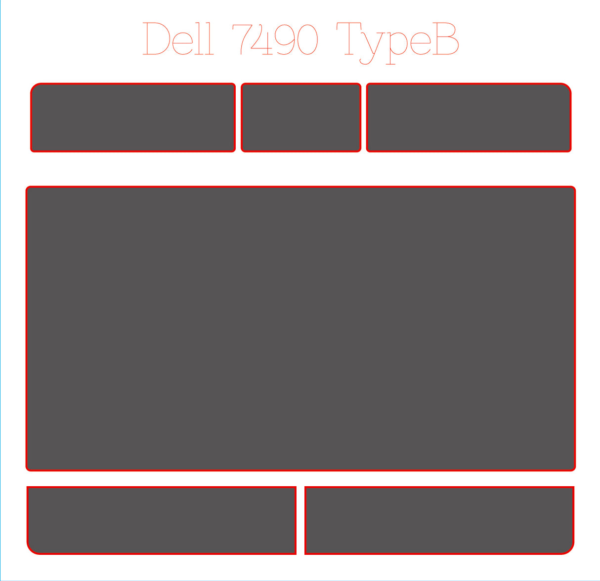 Track & Button Skinz for Dell Latitude 7480/7490