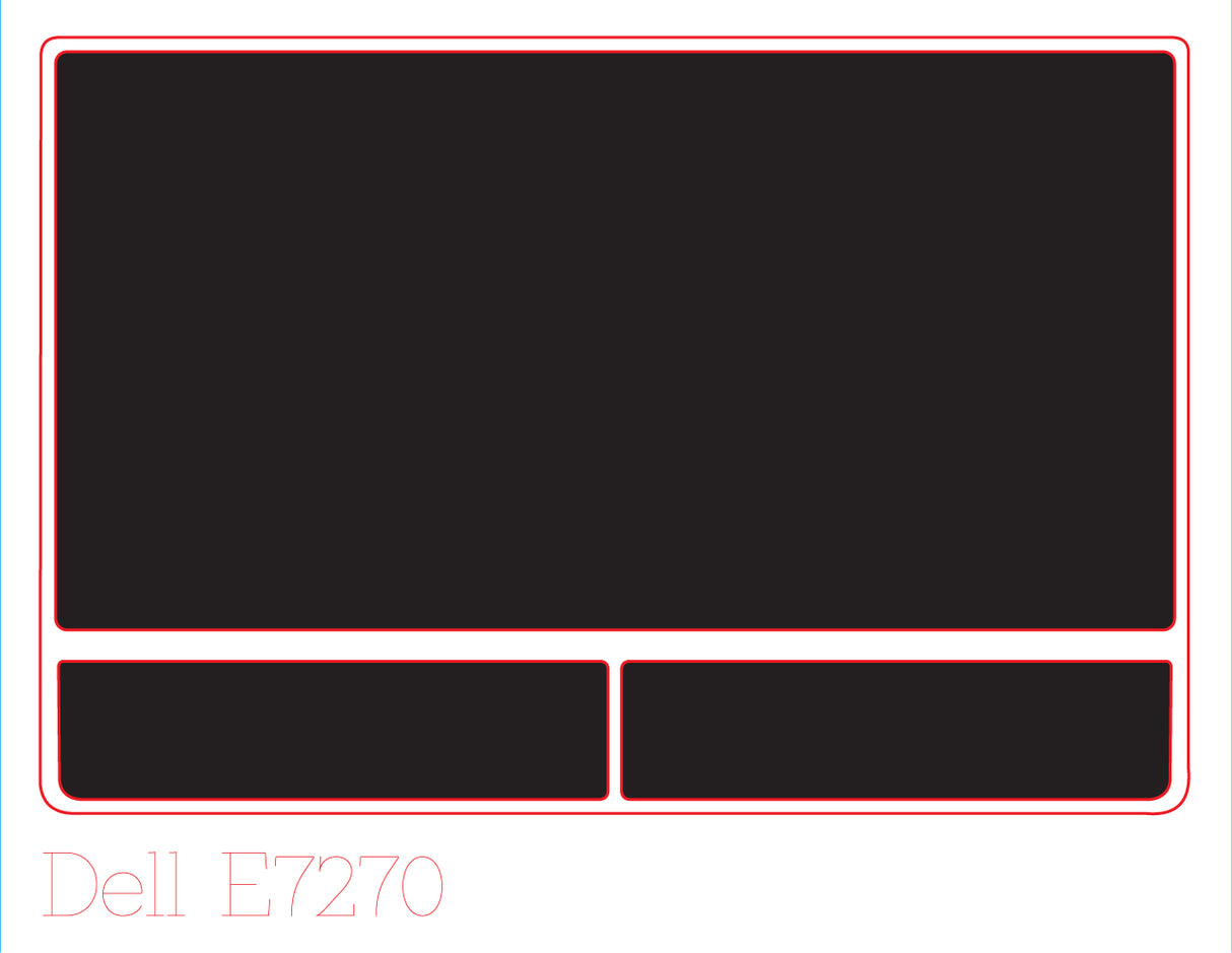 Track & Button Skinz® for Dell Latitude E7270