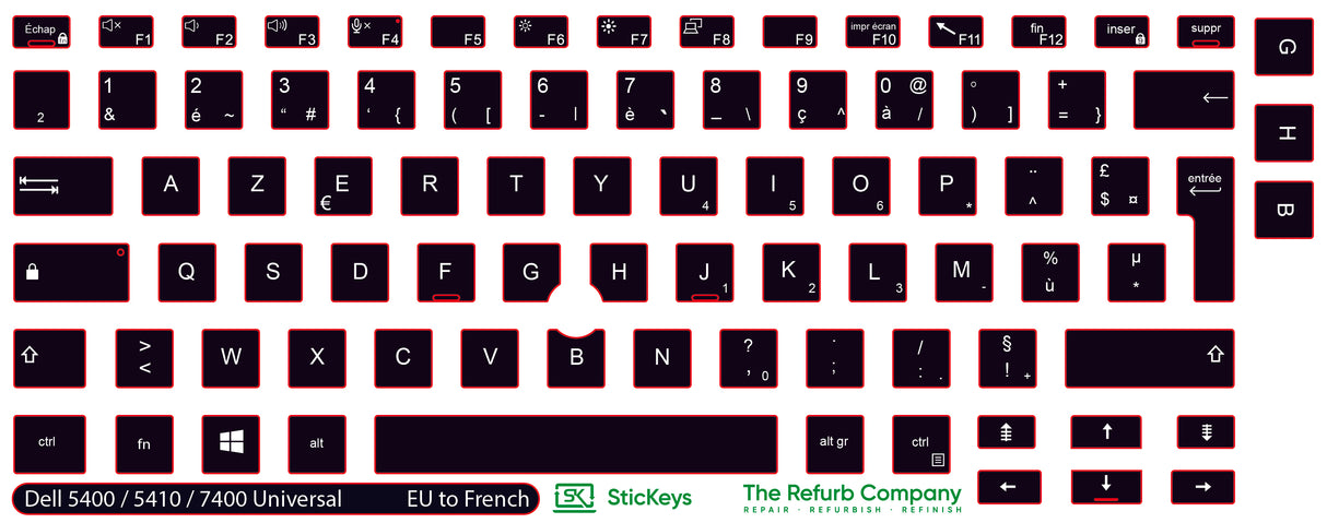 SticKeys® for Dell Latitude 7400, 5410, 5400