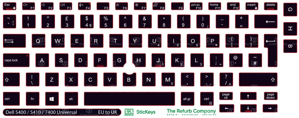 SticKeys® for Dell Latitude 7400, 5410, 5400