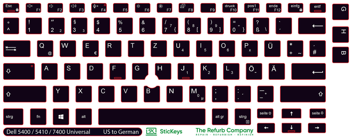 SticKeys® for Dell Latitude 7400, 5410, 5400