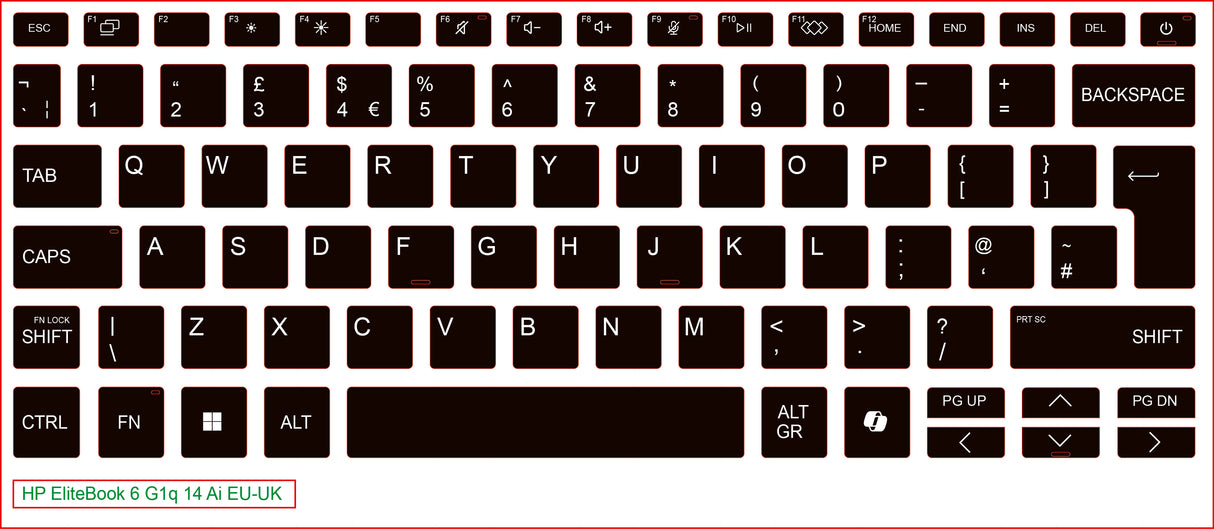 SticKeys for HP EliteBook 6 G1q 14
