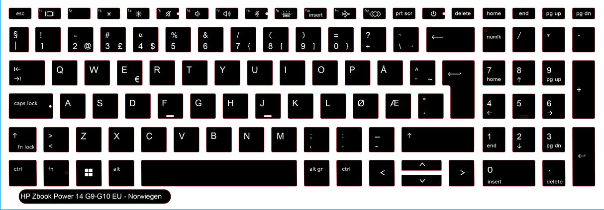 SticKeys for HP Zbook Power G9/10