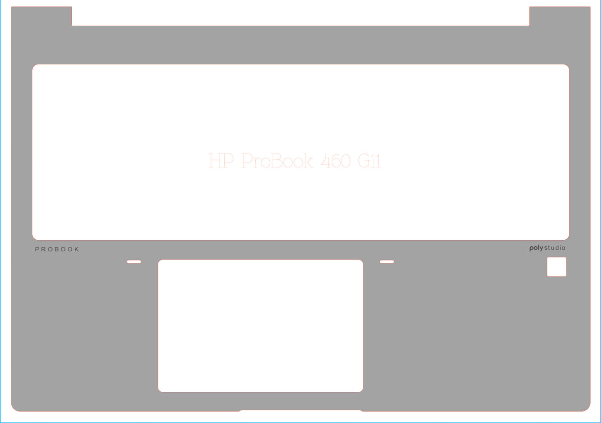 Palm and Track Skinz for HP ProBook 460 G11