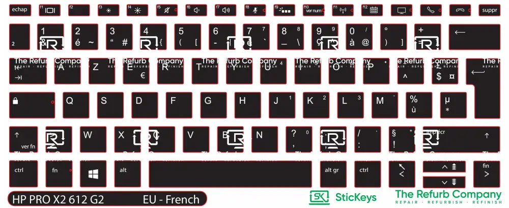SticKeys® for HP Pro X2 612 G2