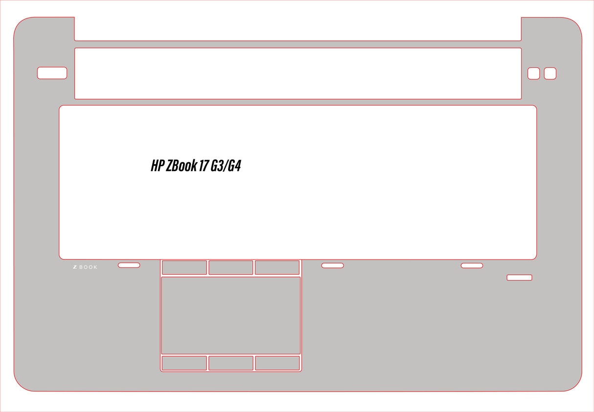 Palm & Track Skinz for HP ZBook 17 G3/G4
