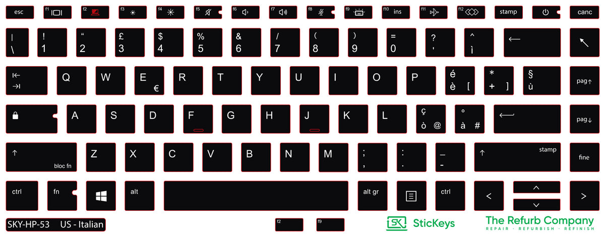 SticKeys for HP ProBook 640/645 G7/G8