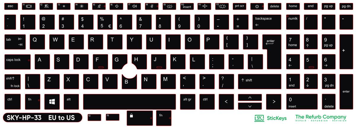SticKeys for HP EliteBook 850/855 G7/G8