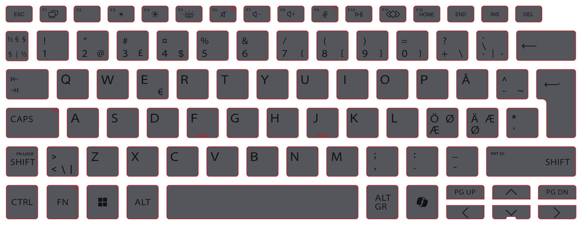 SticKeys for HP 8 G1i 14" / 8 G1i 14" Flip / X G1i 14 AI