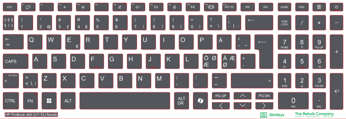 SticKeys for HP ProBook 460 G11