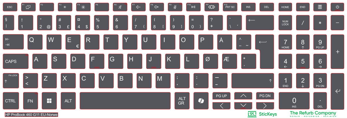 SticKeys for HP ProBook 460 G11