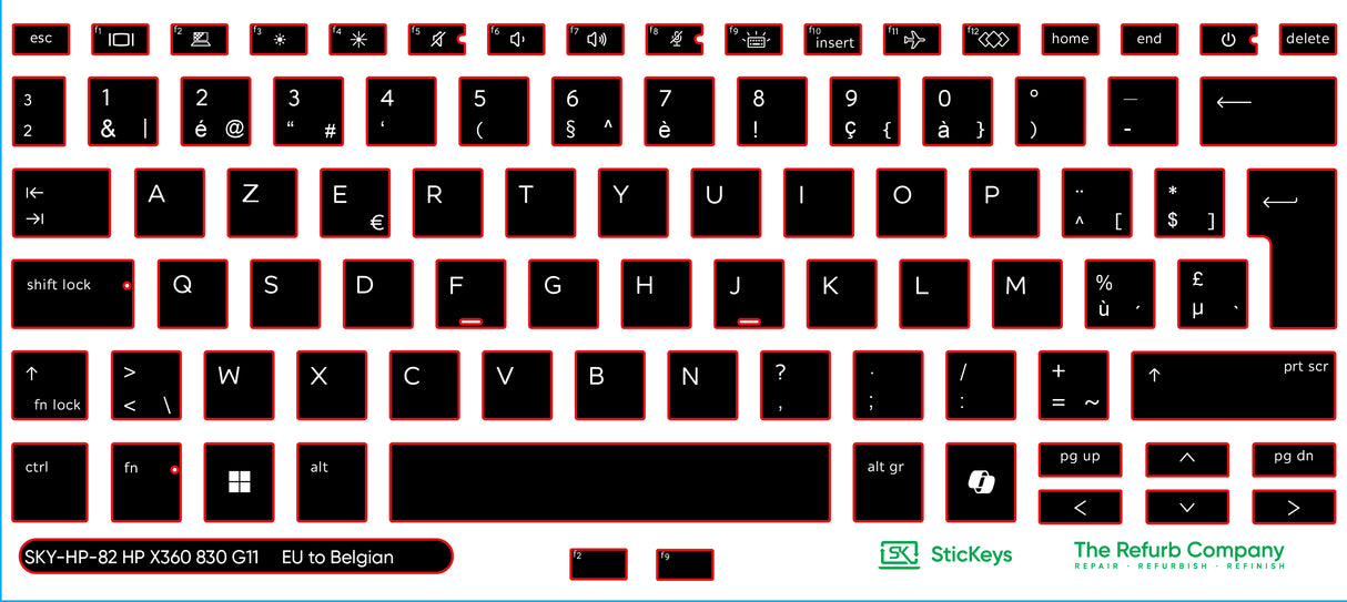 SticKeys for HP EliteBook x360 830/835 G11/G12