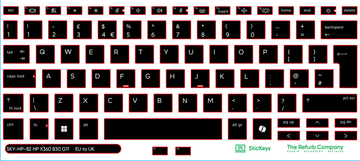 SticKeys for HP EliteBook x360 830/835 G11/G12