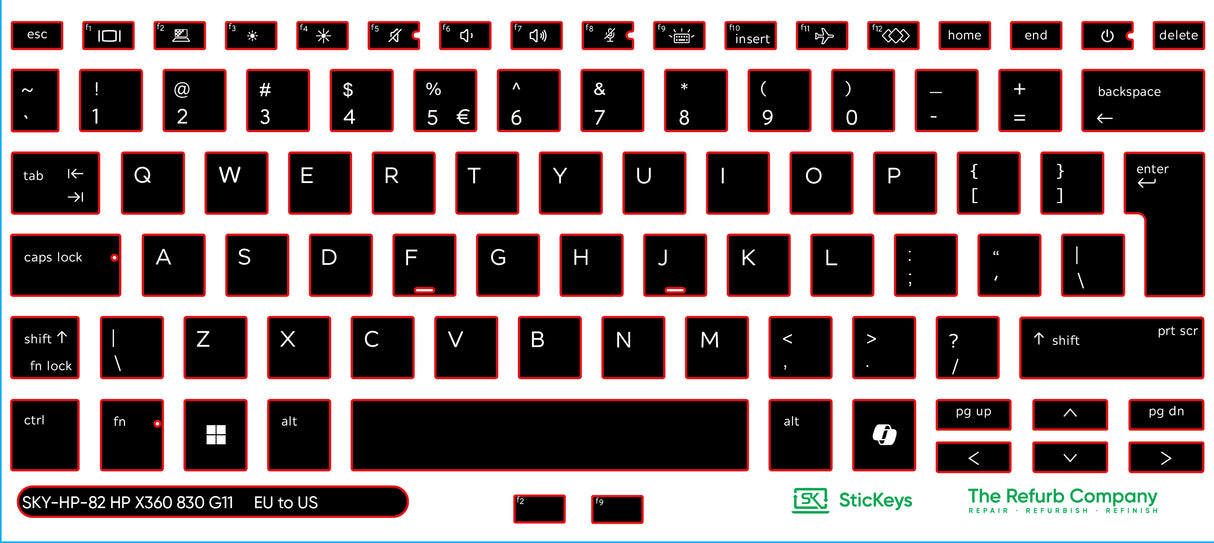SticKeys for HP EliteBook x360 830/835 G11/G12