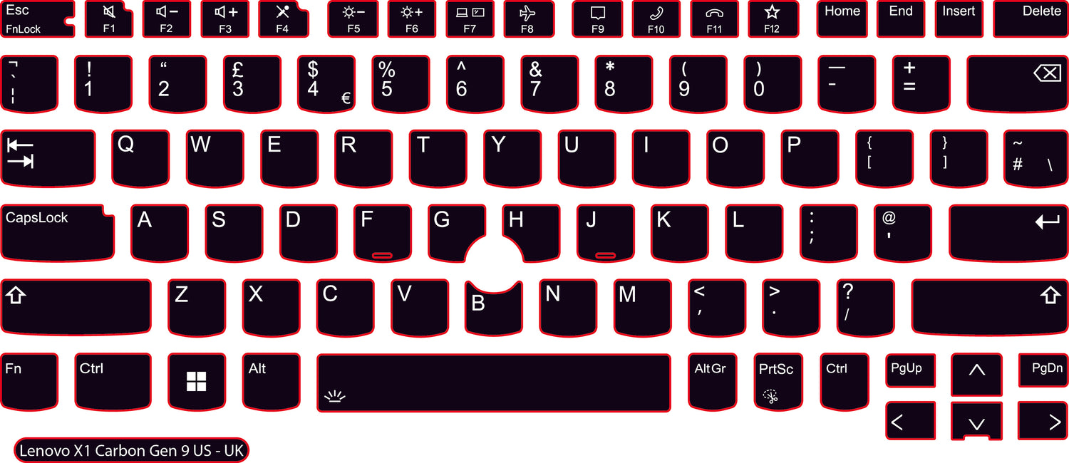 SticKeys® for Lenovo Thinkpad X1 Carbon G9 / G10 / G11