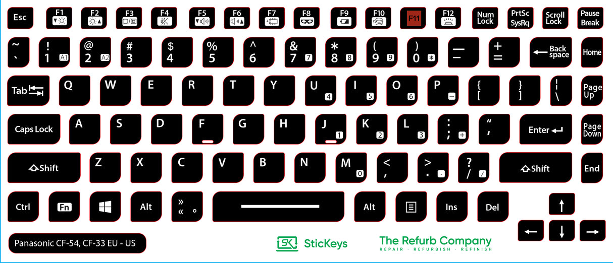 SticKeys® for Panasonic Toughbook CF-54