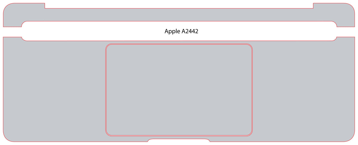 Palm & Track Skinz for Apple Macbook 14" A2442
