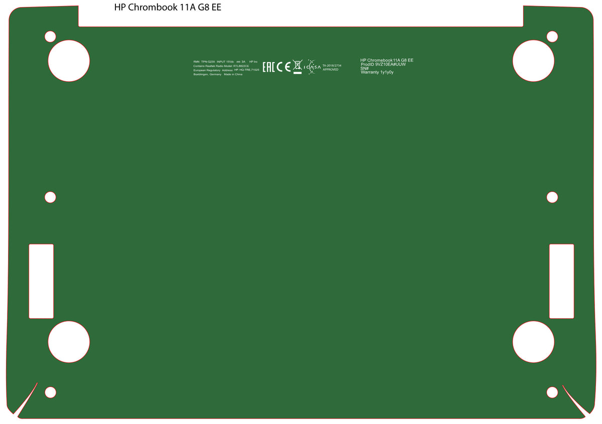 Base Skinz for HP Chromebook 11A G8 EE
