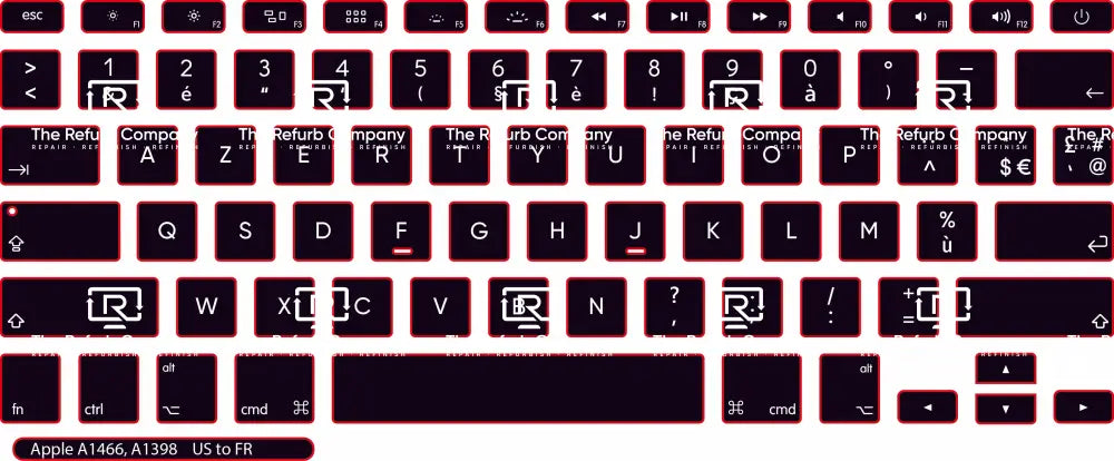 SticKeys® for Apple Macbook Pro A1398, A1502 / Apple Macbook Air 13" A1466