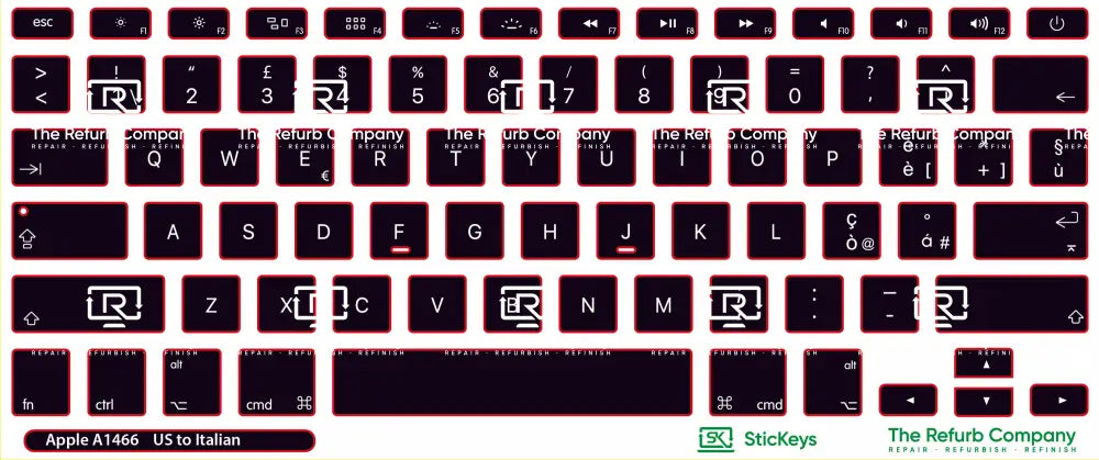 SticKeys® for Apple Macbook Pro A1398, A1502 / Apple Macbook Air 13" A1466