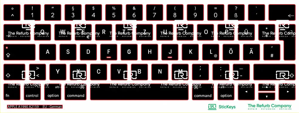 SticKeys® for Apple Macbook Pro 15,1 15,3 A1990, A2159