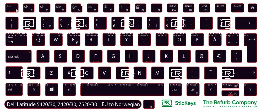 SticKeys® for Dell Latitude 7420, 7430, 7520, 7530, 5420, 5430