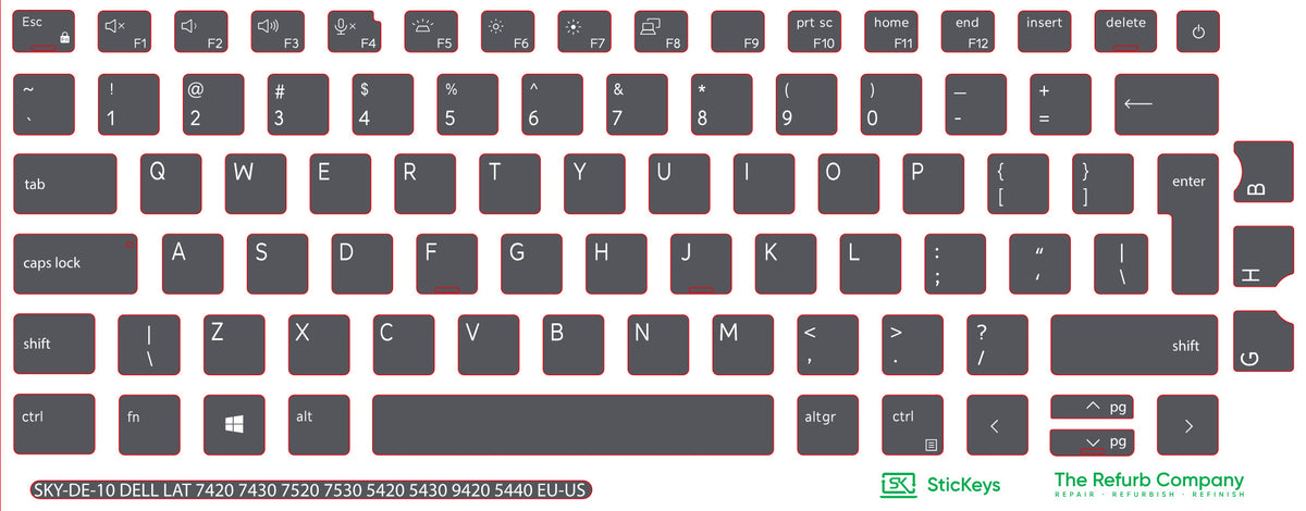 SticKeys for Dell Latitude 5420/5430/5440/7420/7430/7520/7530/9420