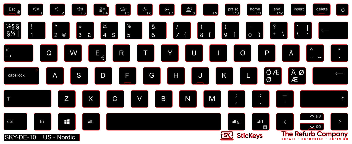 SticKeys for Dell Latitude 5420/5430/5440/7420/7430/7520/7530/9420
