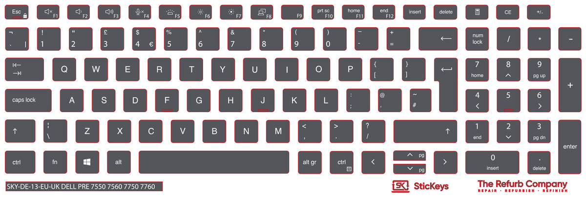 SticKeys for Dell Precision 7550/7560/7750/7760