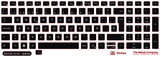 SticKeys for Dell Latitude 5520, 5530, 5540, 5521, 5531 / Precision 3560, 3570, 3580, 3561, 3571, 3581, 7670, 7680, 7770, 7780