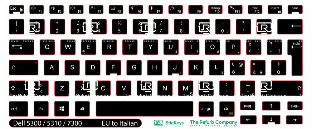 SticKeys® for Dell Latitude 5300, 5310, 7300 2in1