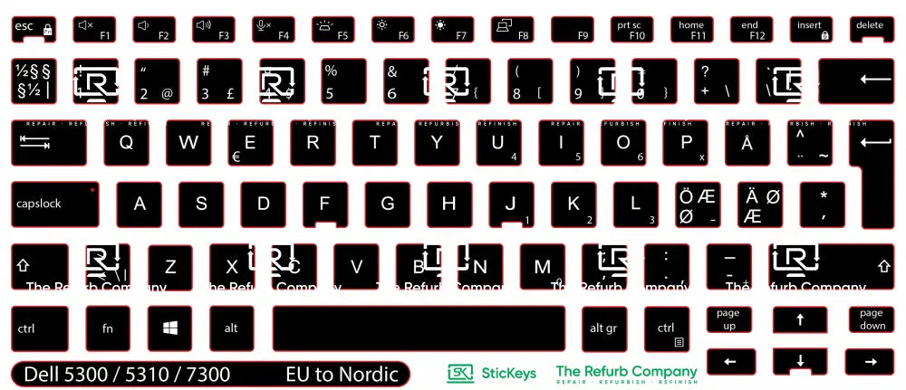 SticKeys® for Dell Latitude 5300, 5310, 7300 2in1