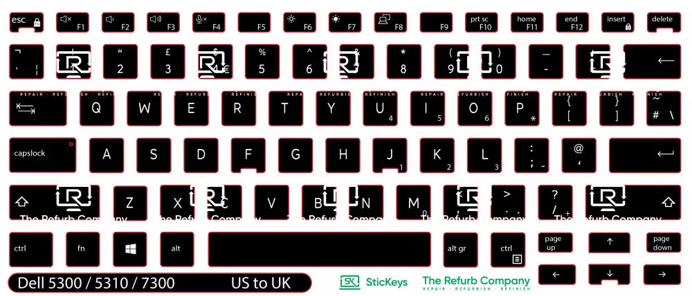 SticKeys® for Dell Latitude 5300, 5310, 7300 2in1
