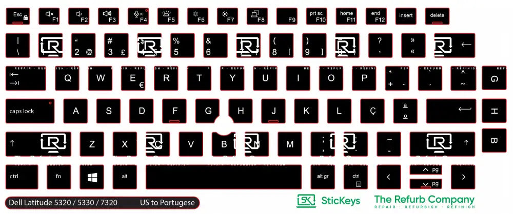 SticKeys® for Dell Latitude 5320, 5330, 7320, 7330, 5320 2in1