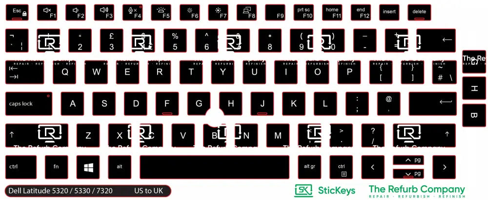 SticKeys® for Dell Latitude 5320, 5330, 7320, 7330, 5320 2in1