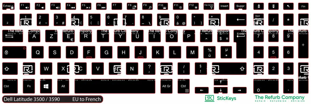 SticKeys® for Dell Latitude 3500, 3590